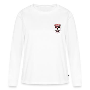 Harry Potter Flash, Glasses And Initials - Women's Premium Organic Long Sleeve Shirt - white - Front - Julia (174cm)