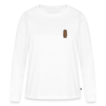 Star Wars Chewbacca Chestprint - Frauen Premium Bio Langarmshirt - Weiß - Vorne - Julia (174cm)