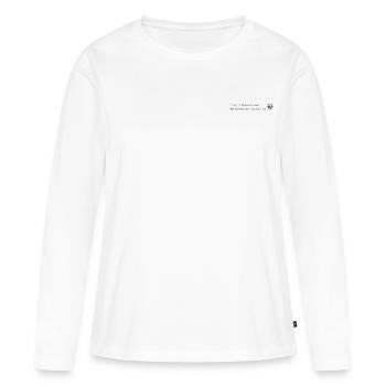Ute_grau - Frauen Premium Bio Langarmshirt - Weiß - Vorne - Julia (174cm)