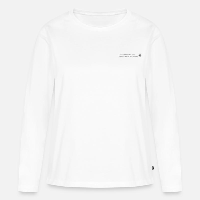 Ute_grau - Frauen Premium Bio Langarmshirt - Weiß