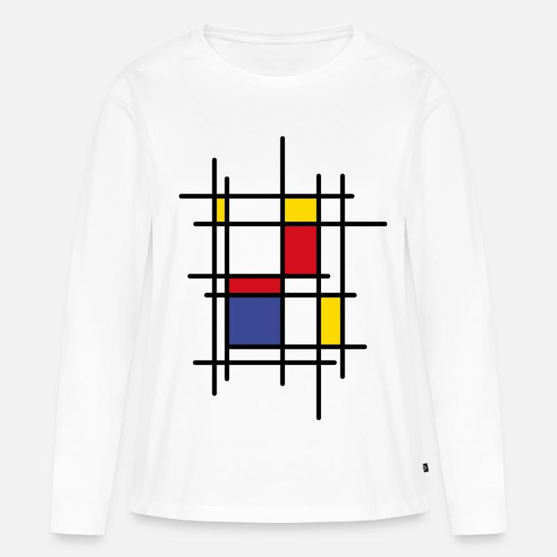 Farben! - Frauen Premium Bio Langarmshirt - Weiß