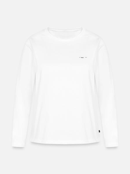 MINIMALISMM - Kleidung mit minimalistischem Druck - Frauen Premium Bio Langarmshirt - Weiß