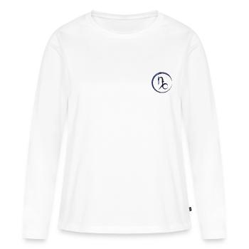 Astro Capricorne - T-shirt manches longues Premium bio Femme - blanc - Devant - Julia (174cm)