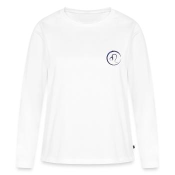 Astro Lion - T-shirt manches longues Premium bio Femme - blanc - Devant - Julia (174cm)