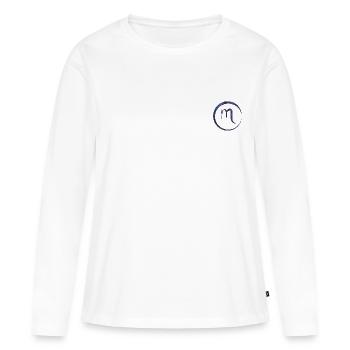 Astro Scorpion - T-shirt manches longues Premium bio Femme - blanc - Devant - Julia (174cm)