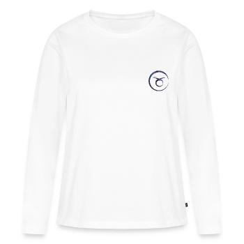 Astro Taureau - T-shirt manches longues Premium bio Femme - blanc - Devant - Julia (174cm)