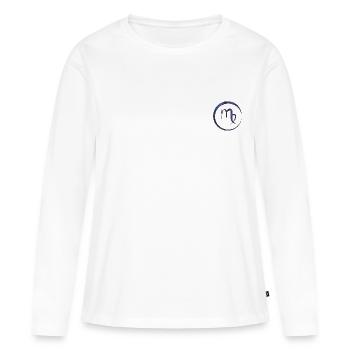 Astro Vierge - T-shirt manches longues Premium bio Femme - blanc - Devant - Julia (174cm)