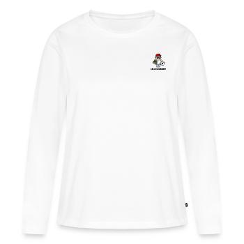 Andy auf Abschlussfahrt - Abschlussfahrt - Frauen Premium Bio Langarmshirt - Weiß - Vorne - Julia (174cm)