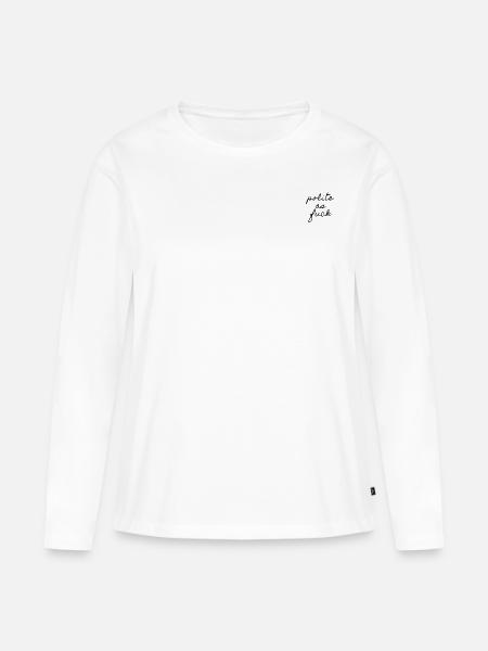 Polite as F*ck - Frauen Premium Bio Langarmshirt - Weiß