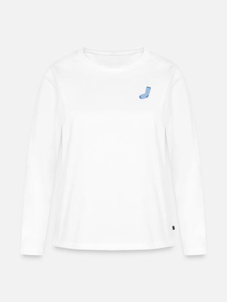SOCKEN - Frauen Premium Bio Langarmshirt - Weiß
