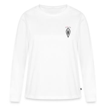 Feminism concerns everyone! Sweet vagina Dolce Vulvar - Women's Premium Organic Long Sleeve Shirt - white - Front - Julia (174cm)