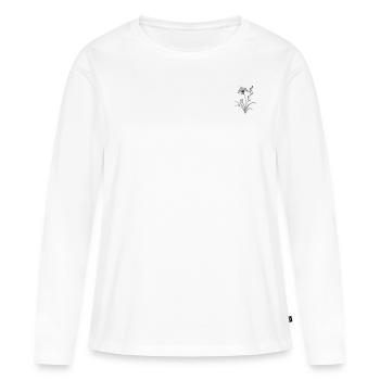 Lily Light: Delicate Contours of Beauty - Women's Premium Organic Long Sleeve Shirt - white - Front - Julia (174cm)