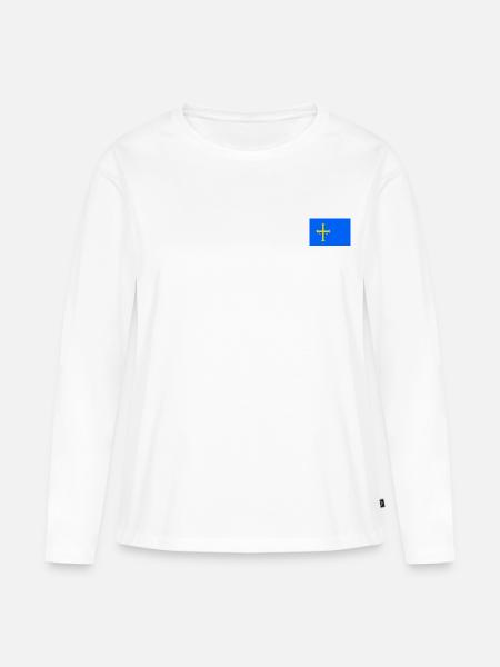 Asturien - Frauen Premium Bio Langarmshirt - Weiß
