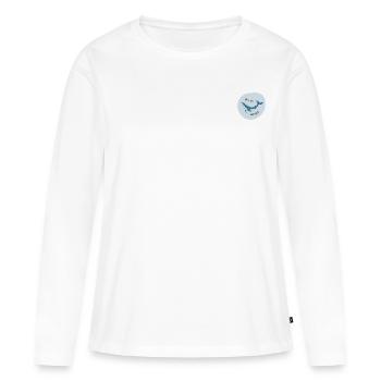 all is whale - Frauen Premium Bio Langarmshirt - Weiß - Vorne - Julia (174cm)