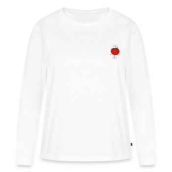 I love you from my head to-ma-toes - Veggie lover - Women's Premium Organic Long Sleeve Shirt - white - Front - Julia (174cm)