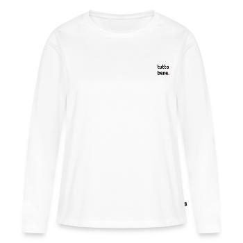 tutto bene. - T-shirt manches longues Premium bio Femme - blanc - Devant - Julia (174cm)