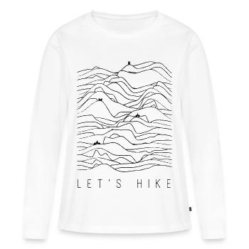 Randonnée - Randonneurs - Randonnée - Randonnée - T-shirt manches longues Premium bio Femme - blanc - Devant - Julia (174cm)