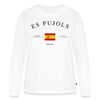 Es Pujols Formentera Espagne Souvenir de vacances - T-shirt manches longues Premium bio Femme - blanc - Devant - Julia (174cm)
