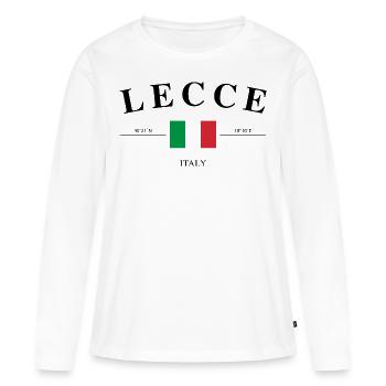 Lecce Italy coordinates holiday souvenir - Women's Premium Organic Long Sleeve Shirt - white - Front - Julia (174cm)