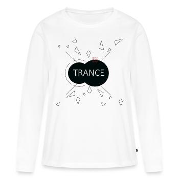 Trance Musique - T-shirt manches longues Premium bio Femme - blanc - Devant - Julia (174cm)