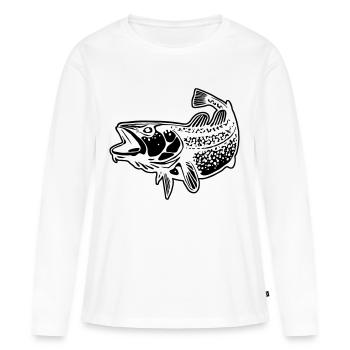 cod - Women's Premium Organic Long Sleeve Shirt - white - Front - Julia (174cm)