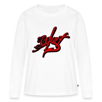 erfurt - Frauen Premium Bio Langarmshirt - Weiß - Vorne - Julia (174cm)