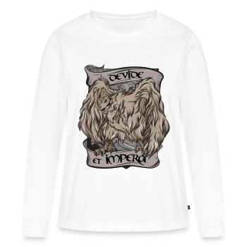 Teile und herrsche - Frauen Premium Bio Langarmshirt - Weiß - Vorne - Julia (174cm)