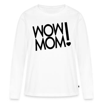 Mutter - Frauen Premium Bio Langarmshirt - Weiß - Vorne - Julia (174cm)