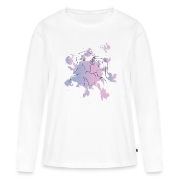 Crush - Women's Premium Organic Long Sleeve Shirt - white - Front - Julia (174cm)