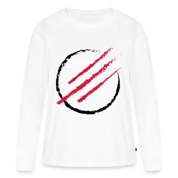 Scratch the Circle - Frauen Premium Bio Langarmshirt - Weiß - Vorne - Julia (174cm)