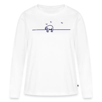 sleep - Women's Premium Organic Long Sleeve Shirt - white - Front - Julia (174cm)