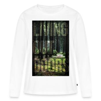 Living Outdoors - Women's Premium Organic Long Sleeve Shirt - white - Front - Julia (174cm)