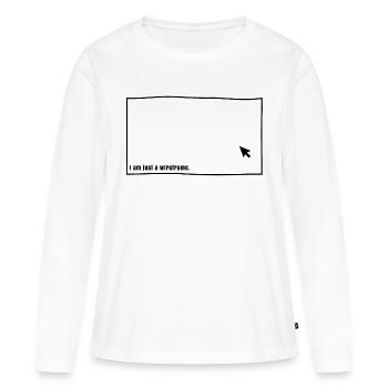 ux ui user experience wireframe website konzept - Frauen Premium Bio Langarmshirt - Weiß - Vorne - Julia (174cm)