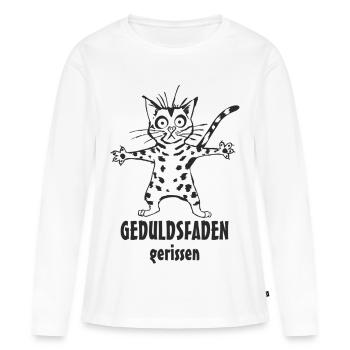 Thread of patience - Women's Premium Organic Long Sleeve Shirt - white - Front - Julia (174cm)
