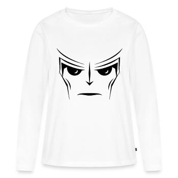 COMIC CARTOON SUPERHELD SUPERHERO - T-shirt manches longues Premium bio Femme - blanc - Devant - Julia (174cm)