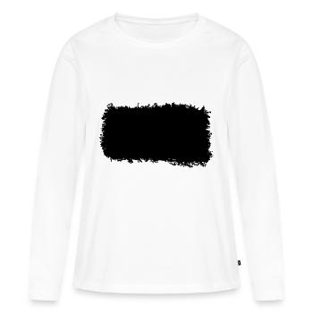 LEINWAND GRUNGE 19 9 - Frauen Premium Bio Langarmshirt - Weiß - Vorne - Julia (174cm)