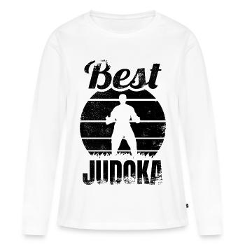 Best Judoka - Women's Premium Organic Long Sleeve Shirt - white - Front - Julia (174cm)