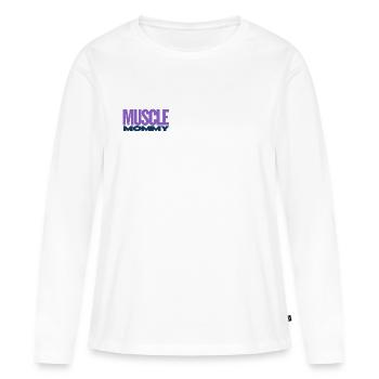 Muscle Mommy Premium T-Shirt - Frauen Premium Bio Langarmshirt - Weiß - Vorne - Julia (174cm)