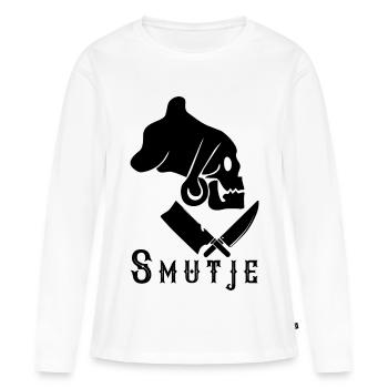 Smutje with Scroll - Women's Premium Organic Long Sleeve Shirt - white - Front - Julia (174cm)