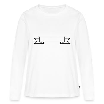 Banner - Frauen Premium Bio Langarmshirt - Weiß - Vorne - Julia (174cm)