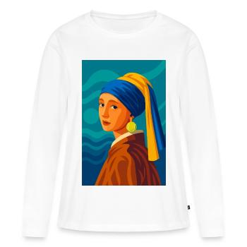 The Maiden (in suspension) - Women's Premium Organic Long Sleeve Shirt - white - Front - Julia (174cm)