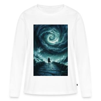 Dark fantasy illustration - T-shirt manches longues Premium bio Femme - blanc - Devant - Julia (174cm)