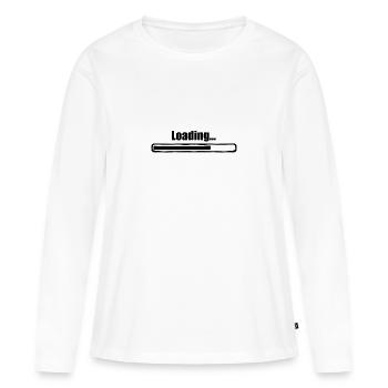 Chargement - T-shirt manches longues Premium bio Femme - blanc - Devant - Julia (174cm)