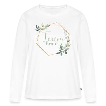 Wonderful Eucalyptus - Team Bride - Women's Premium Organic Long Sleeve Shirt - white - Front - Julia (174cm)