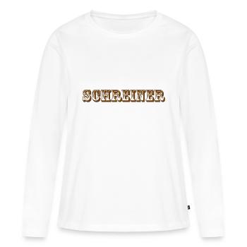 Schreiner - Frauen Premium Bio Langarmshirt - Weiß - Vorne - Julia (174cm)