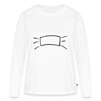 bannière - T-shirt manches longues Premium bio Femme - blanc - Devant - Julia (174cm)