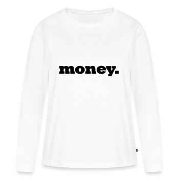 Argent / argent / charbon - T-shirt manches longues Premium bio Femme - blanc - Devant - Julia (174cm)
