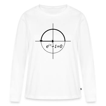 eulersche identität (euler) - Frauen Premium Bio Langarmshirt - Weiß - Vorne - Julia (174cm)