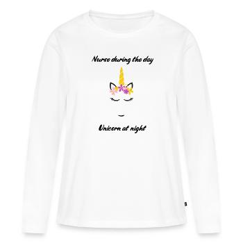 Nurse gift - Frauen Premium Bio Langarmshirt - Weiß - Vorne - Julia (174cm)