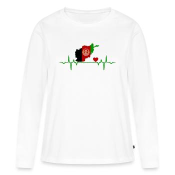 afghanistan afghanistan afghanistan islam musulman asie - T-shirt manches longues Premium bio Femme - blanc - Devant - Julia (174cm)